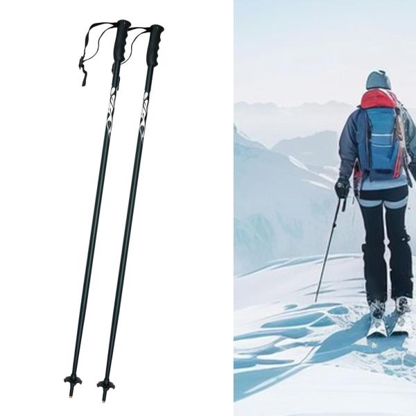 スキーポール ポータブルハイキングポール スノーボード トレッキング ウィンタースポーツ用 115 cm 2本