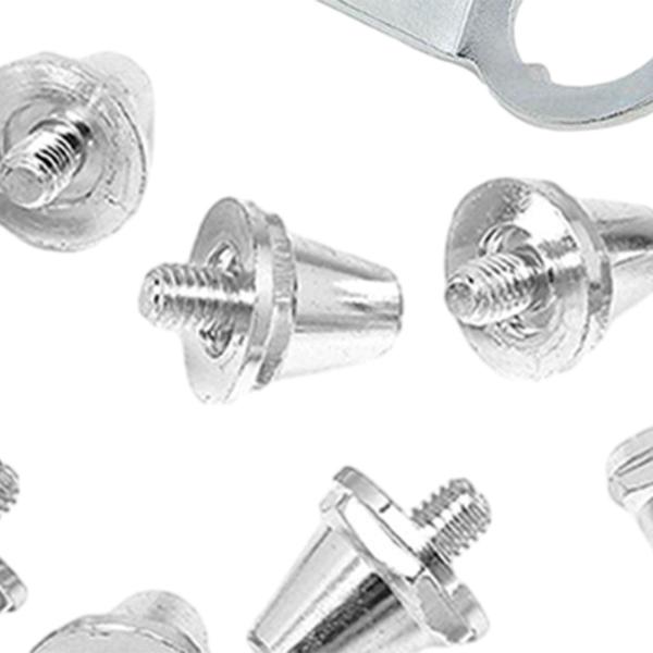12ピース/個フットボールシューススパイクサッカースタッド安定アンチスリップポータブル頑丈な糸スクリュー5 mm diaと屋内の屋外用レンチ付き