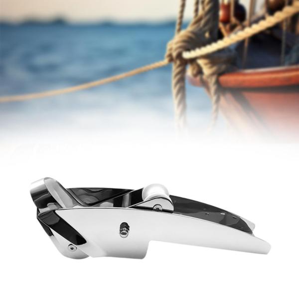 ボウアンカーローラーマリンアンカーローラー設置が簡単、ヨット用のピボットダブルローラーステンレス鋼を備えた固定ブラケット