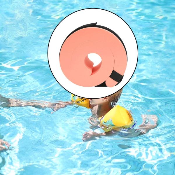 水泳用アクアティックカフス 調節可能なストラップ付き 水泳用フロートスリーブ 子供用 大人用 ピンク