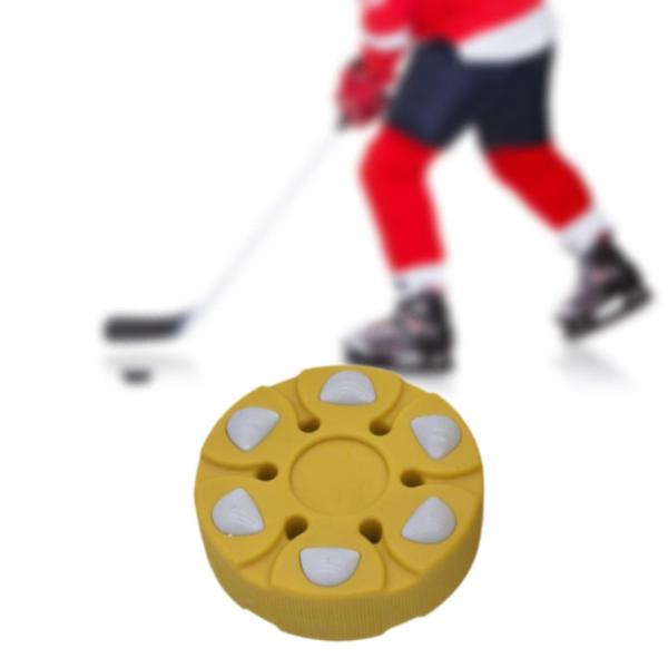 ローラーホッケーパック ユニークなギフト ホッケーボール アウトドアスポーツアクティビティ用 イエロー