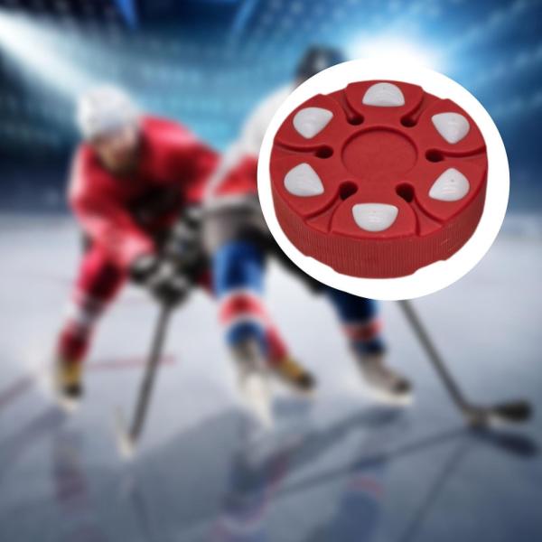 ローラーホッケーパック ユニークなギフト ホッケーボール アウトドアスポーツアクティビティ用 レッド