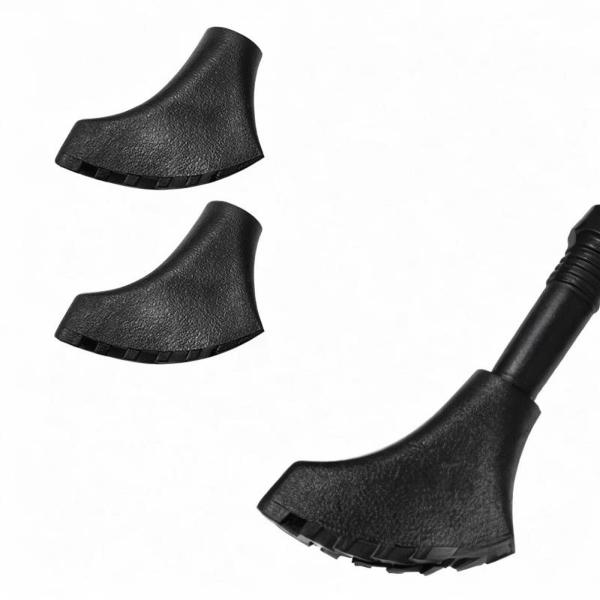 2xトレッキングポールのヒント交換用のヒントエンドパッドパッド杖ボトムエンドキャップハイキングポールキャップトレッキングケイン