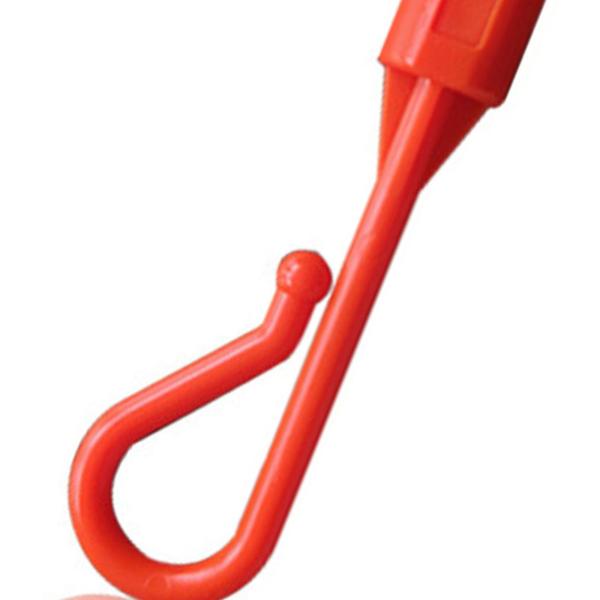 釣り竿用フックキーパー 6個入り 丈夫なプロ仕様の釣り餌ホルダー オレンジ