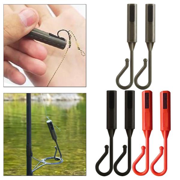 釣り竿用フックキーパー 6個入り 丈夫なプロ仕様の釣り餌ホルダー マルチカラー