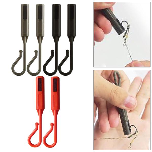 釣り竿用フックキーパー 6個入り 丈夫なプロ仕様の釣り餌ホルダー マルチカラー