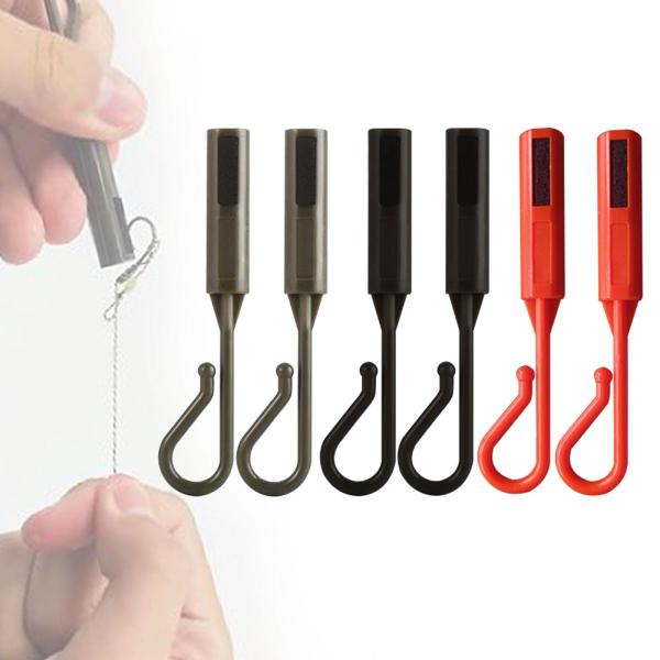 釣り竿用フックキーパー 6個入り 丈夫なプロ仕様の釣り餌ホルダー マルチカラー