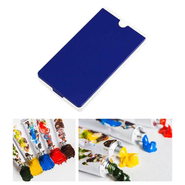 水彩パレット缶ケース 絵画用 アクリル画 戸外絵画用 ブルー
