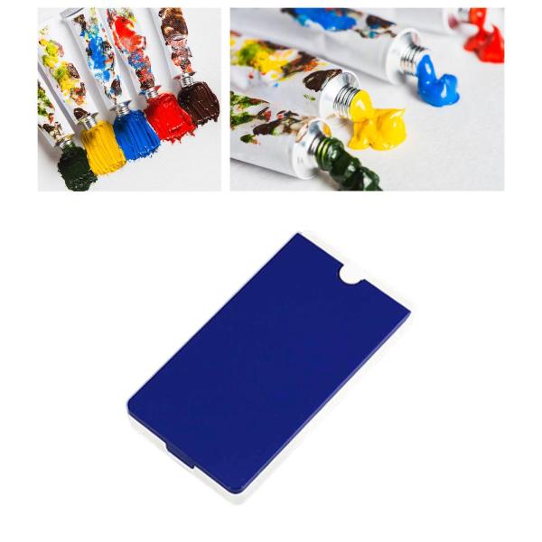 水彩パレット缶ケース 絵画用 アクリル画 戸外絵画用 ブルー