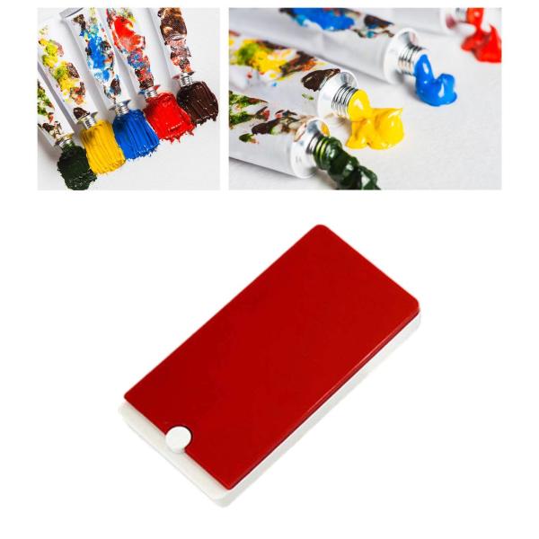 水彩パレット缶ケース 絵画用 アクリル画 戸外絵画 赤