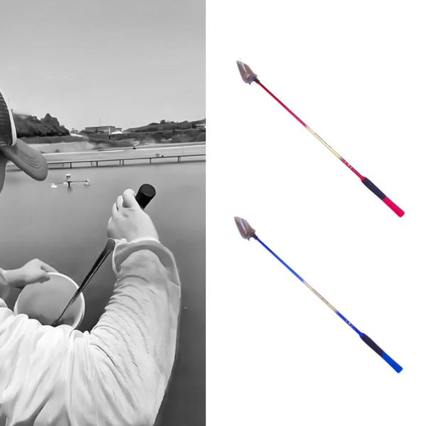 釣り巣作りスプーン 80 cm 快適なハンドル ルアースクープ 投げスプーン レッド