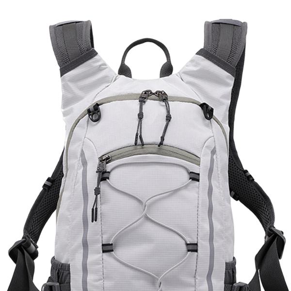 登山ハイキングバックパック 20L 多機能 旅行用 快適 グレー ホワイト