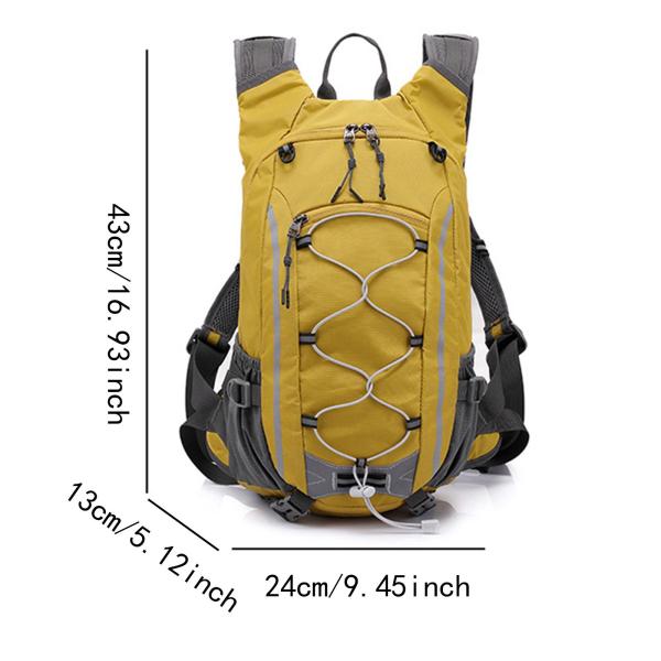 登山ハイキングバックパック 20L 多機能 旅行に快適 イエロー