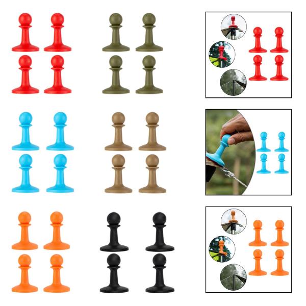 登山旅行愛好家ハイキング用保護キャップ4個入り防雷キャップレッド