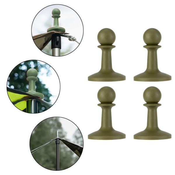 登山旅行愛好家ハイキング用保護キャップ4個入り防雷キャップグリーン