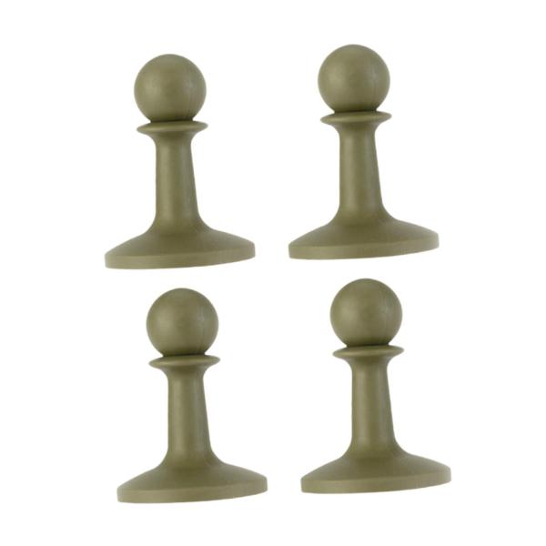 登山旅行愛好家ハイキング用保護キャップ4個入り防雷キャップグリーン