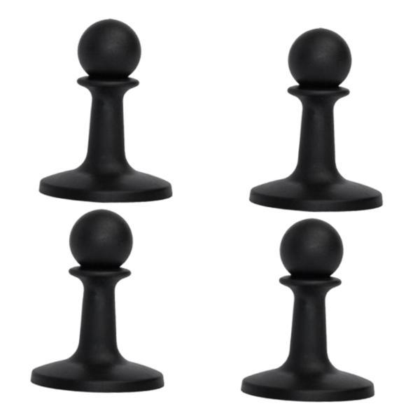 登山旅行愛好家ハイキング用保護キャップ4個入り防雷キャップブラック