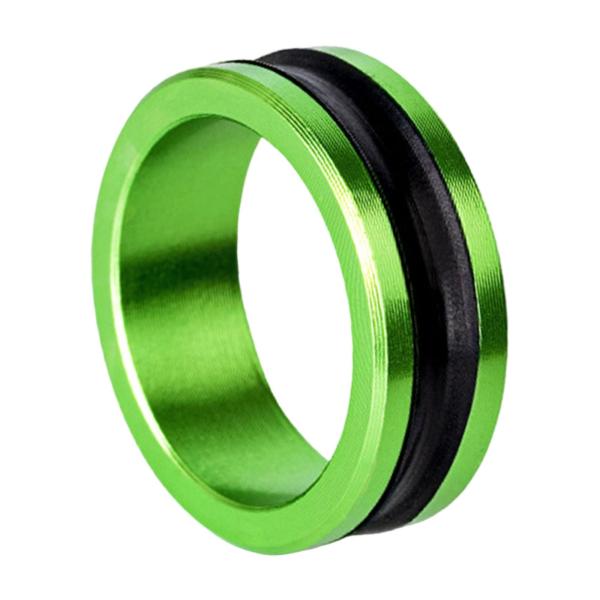 釣り糸リング 金属製 釣り糸引き ライン保護 1個 グリーン