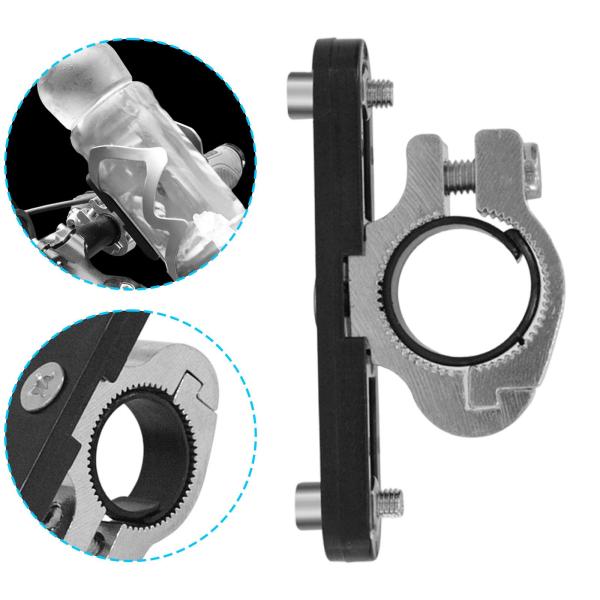 自転車ボトルホルダーアダプター 自転車ハンドルバーボトルケージアダプター 交換用マウント 取り付けベース 滑り止めサドルケージコンバーター