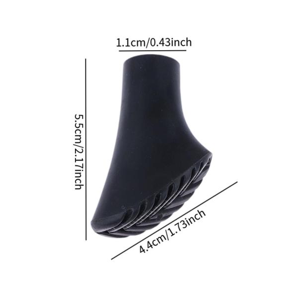6 個 トレッキングポール チップ 杖キャップ カバー 滑り止め保護パッド チップエンド 登山用アクセサリー 交換用エンド