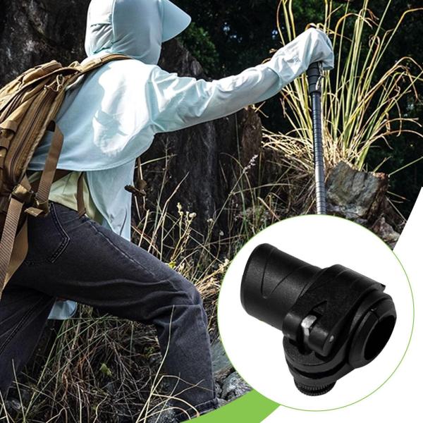 スティックポール 外付けロック ブラック 登山 スノーシュー マウント クライミング用 18mm