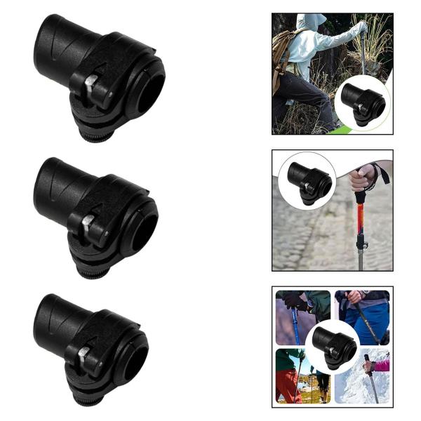 スティックポール 外付けロック ブラック 登山 スノーシュー マウント クライミング用 18mm