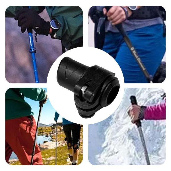 スティックポール 外付けロック ブラック 登山 スノーシュー マウント クライミング用 16mm