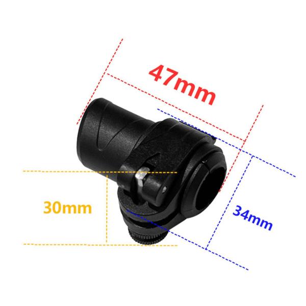 スティックポール 外付けロック ブラック 登山 スノーシュー マウント クライミング用 16mm