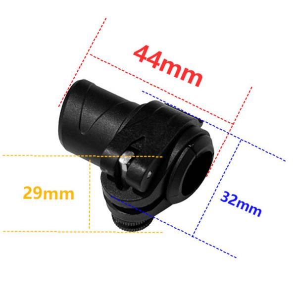 スティックポール 外付けロック ブラック 登山 スノーシュー マウント クライミング用 14mm