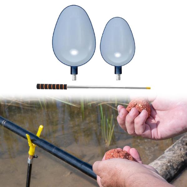 釣り餌キャスティングスプーンツール愛好家用滑り止め投げスプーン2個オレンジ