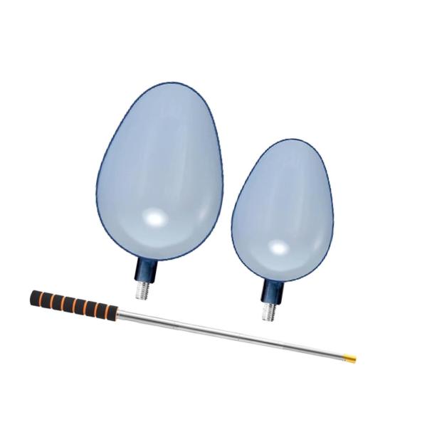 釣り餌キャスティングスプーンツール愛好家用滑り止め投げスプーン2個オレンジ