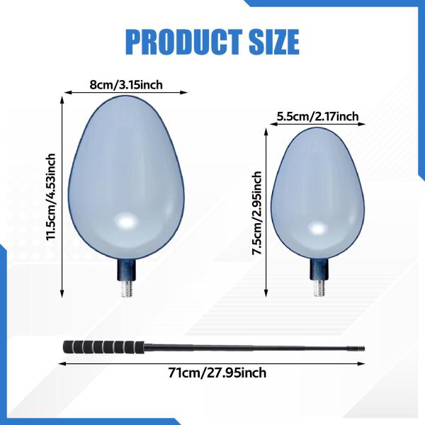 釣り餌キャスティングスプーンツール愛好家用滑り止め投げスプーン2個入りホワイト