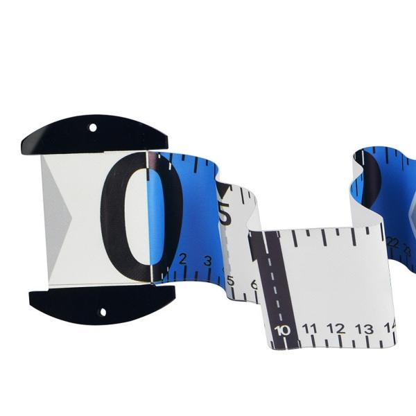 魚定規 アウトドア 釣り道具 コンパクト 魚測定テープ お父さん 初心者向け ブルー