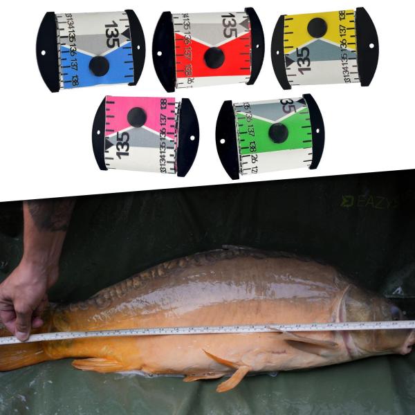 魚定規 アウトドア 釣り道具 コンパクト 魚測定テープ お父さん 初心者向け ブルー