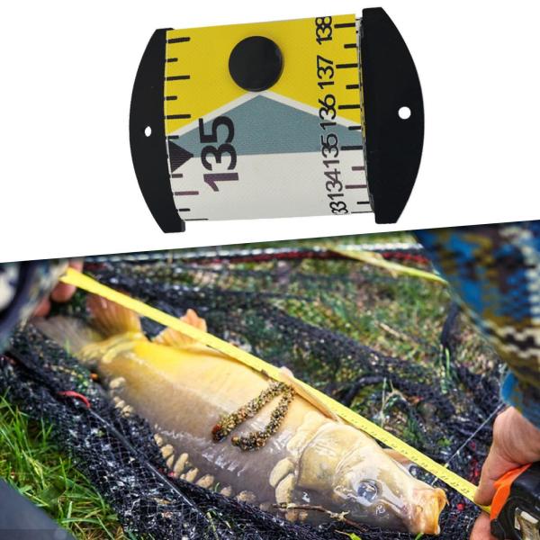 魚定規 アウトドア 釣り道具 コンパクト 魚測定テープ お父さん 初心者向け イエロー