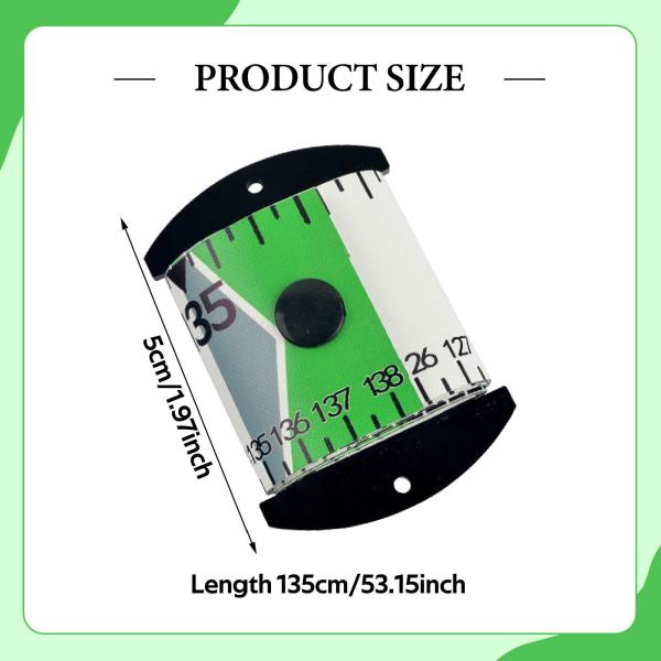 魚定規 アウトドア 釣り道具 コンパクト 魚測定テープ お父さん 初心者向け グリーン