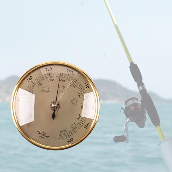 倉庫ボート用気圧計ダブルポインター高性能圧力計ゴールドフェイス