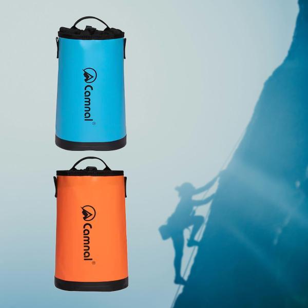 ツリークライミングロープバッグ ポータブル 5L 防水 多目的 アウトドア用品 ブルー