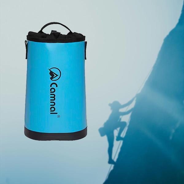 ツリークライミングロープバッグ ポータブル 5L 防水 多目的 アウトドア用品 ブルー