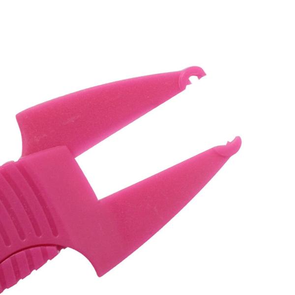 ミミズクリップフック釣り用具 頑丈で軽量、高速餌付け装置 ピンク