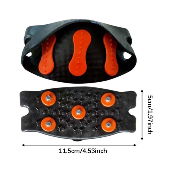 アイストラクションクリート 5つのマンガン鋼スパイクグリップ付き 登山 冬 氷 雪 グリップ アクセサリー 子供 大人 靴爪