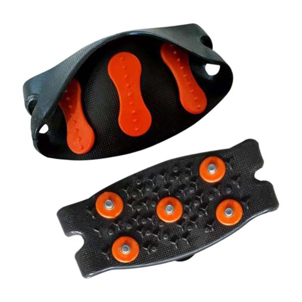 アイストラクションクリート 5つのマンガン鋼スパイクグリップ付き 登山 冬 氷 雪 グリップ アクセサリー 子供 大人 靴爪