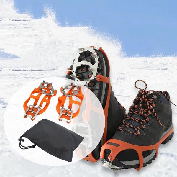 冬用シューズアイゼンギフト 氷上釣り用ポータブルシューズグリップ