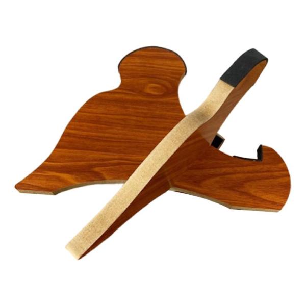 スケートボードスタンド 木製 実用的 頑丈 DIY 簡単組み立て スケートボードホルダー スタイル D