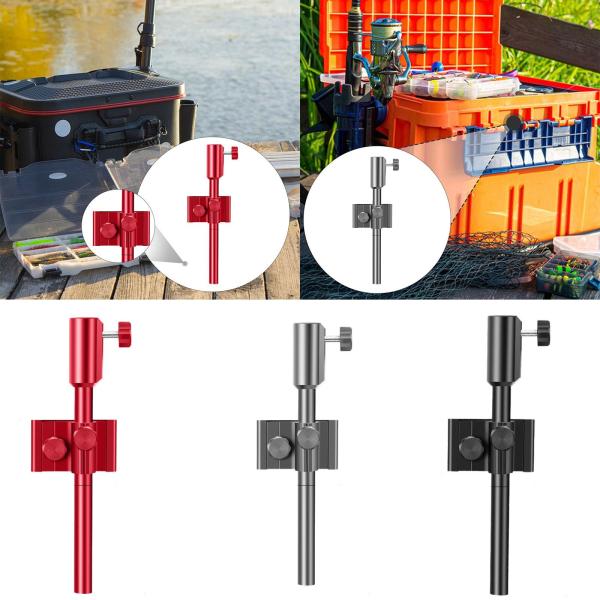 ベイトボックスラックブラケット 合金製コンパクトスタンド Deep Sea Adventures カヤックドック用 赤