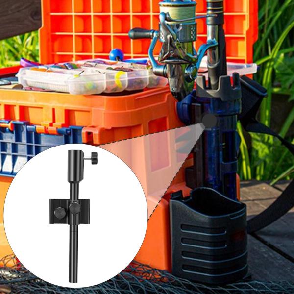 ベイトボックスラックブラケット 合金製コンパクトスタンド Deep Sea Adventures カヤックドック用 ブラック