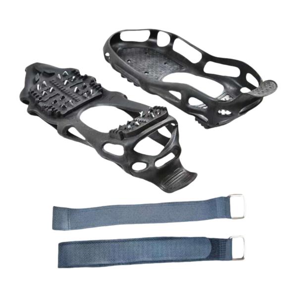 アイスクリート 24スパイク 軽量ポータブルアイゼン アウトドアハイキング 冬用 XL