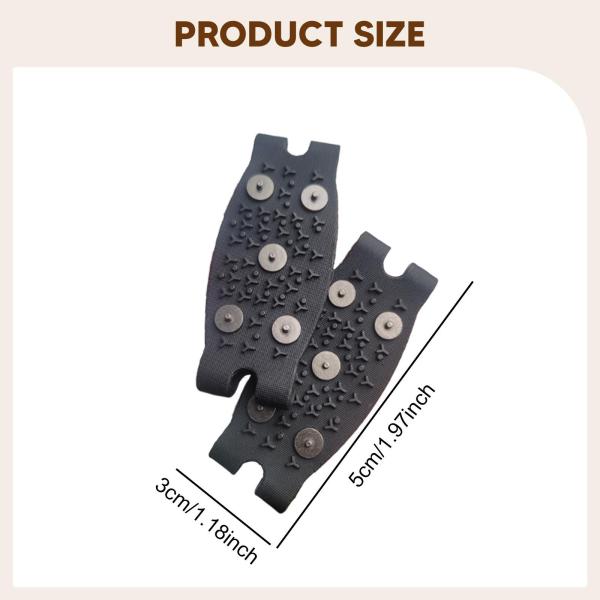 冬のアクティビティに最適な、滑り止め機能付きポータブルアイゼン(アイスクリート)