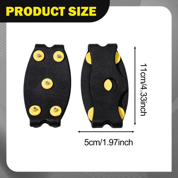 5スタッドクライミングクランポンアイスグリッパーハイキングアウトドアアクティビティフットウェアスタイルB