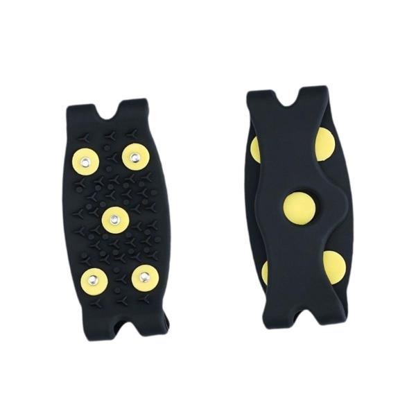 靴やブーツ用のアイスクリート。ハイキング、登山、ジョギング用のシューズグリップ。ブラック。